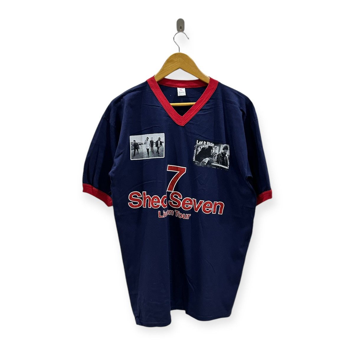 Band Tees × Vintage vintage 90s SHED SEVEN live on tour britpop promo t-shirts Size US XL / EU 56 / 4 - 1 Thumbnail