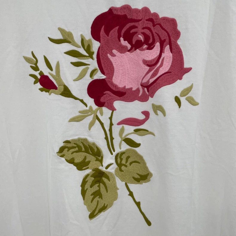 Dior Dior White Floral Embroidery Short Sleeve Shirt-2505 Size US XXL / EU 58 / 5 - 7 Thumbnail