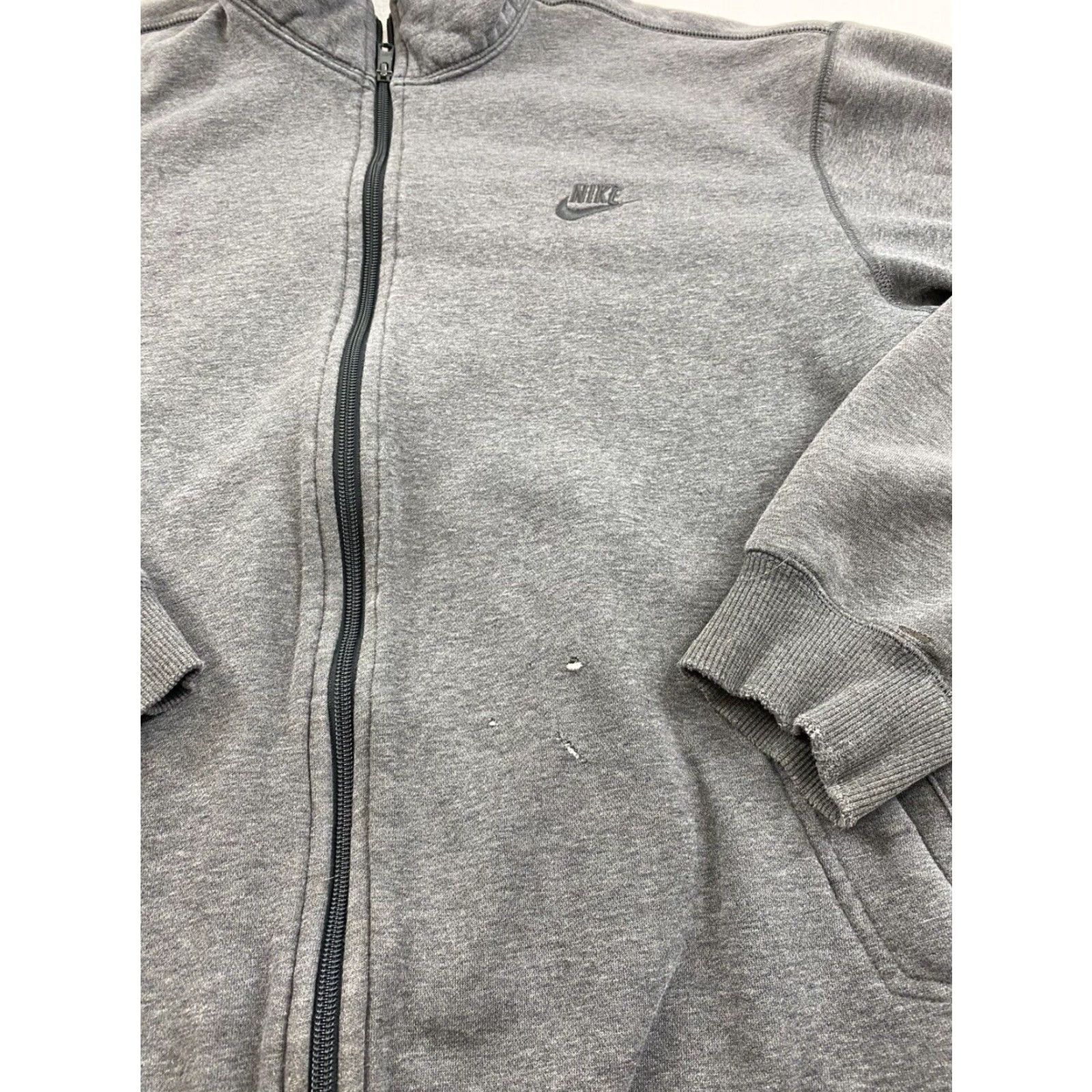 Nike Nike Full Zip Sweatshirt Mens XL Grey Size US XL / EU 56 / 4 - 5 Thumbnail