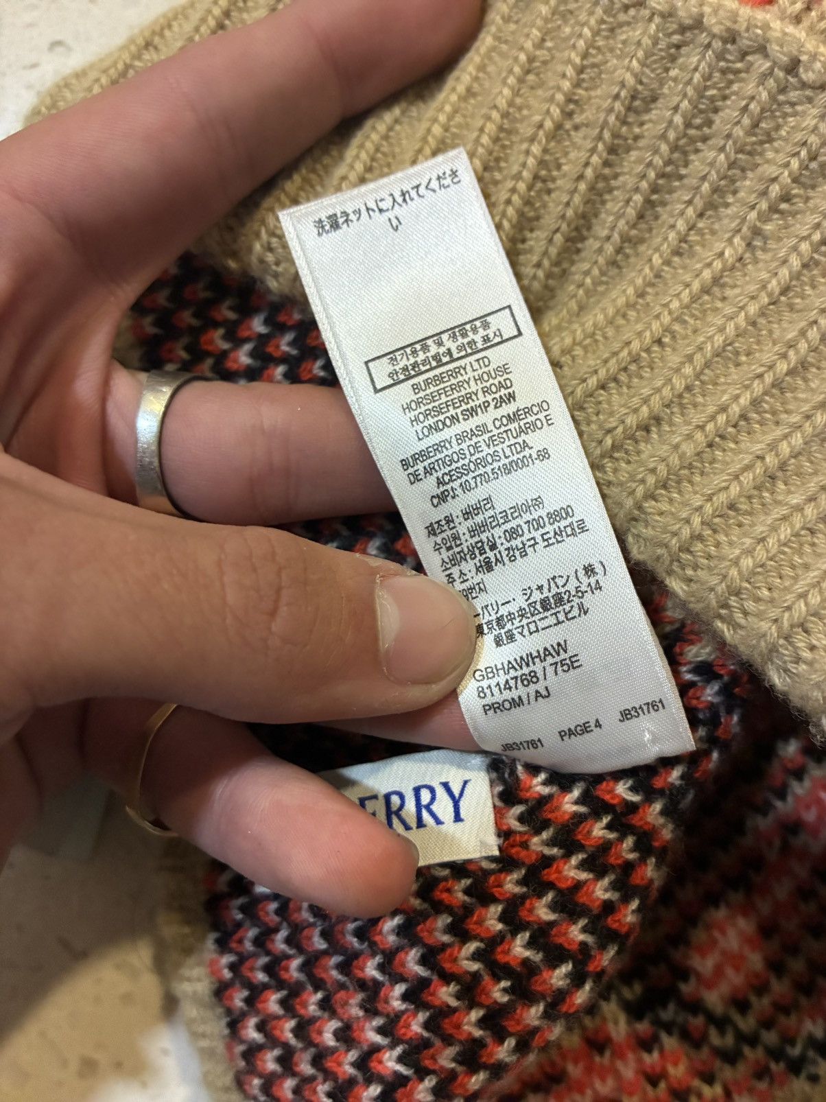 Burberry Burberry check beanie Size ONE SIZE - 9 Thumbnail