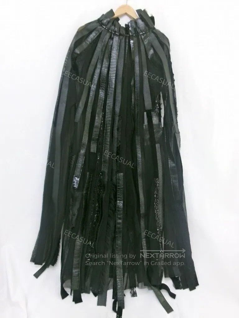 Other Comme Des Garcons Black multi-material drape dress Size XS / US 0-2 / IT 36-38 - 2 Thumbnail
