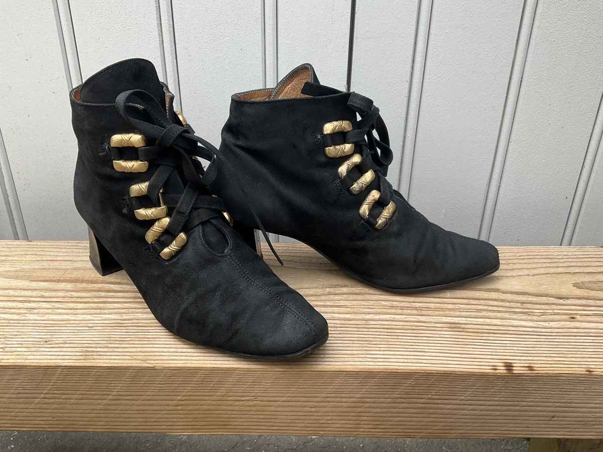 Vintage JB Martin black ankleboots Size US 5 / IT 35 - 7 Thumbnail