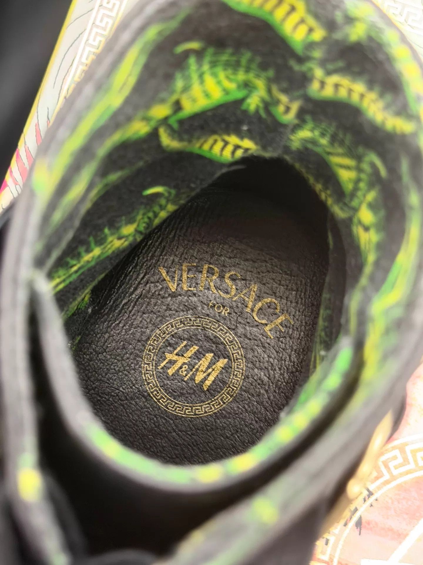 Versace Versace x H&M 11FW LaceUp Metal-Buckle Leather Sneaker 43 2w Size US 10 / EU 43 - 5 Thumbnail