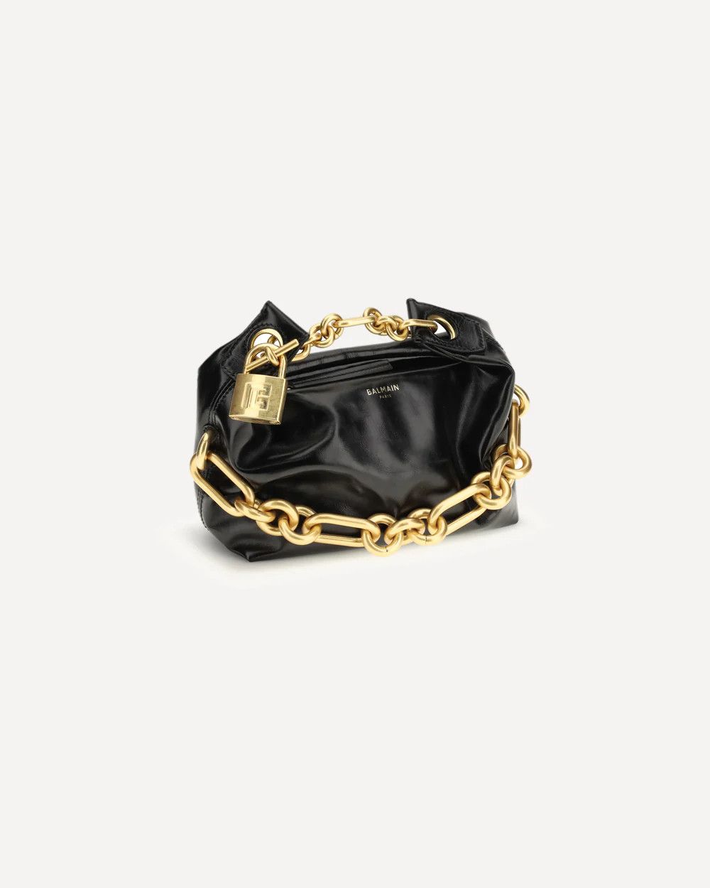 Balmain os11x0326 Size: OS / Sync Mini Leather Shoulder Bag in Black Size ONE SIZE - 2 Thumbnail