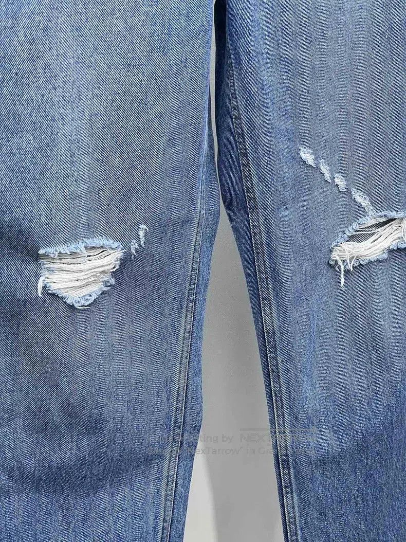 Loewe Loewe Ripped Denim Jeans Size 24" / US 00 / IT 34 - 5 Thumbnail