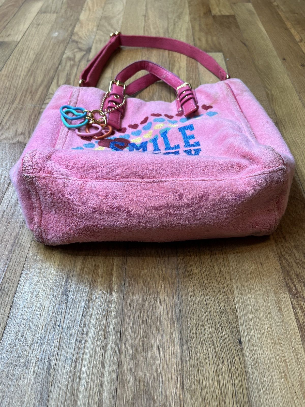 Juicy Couture ON HOLD Juicy Couture Smile For Juicy Pink Terrycloth Bag Size ONE SIZE - 4 Thumbnail