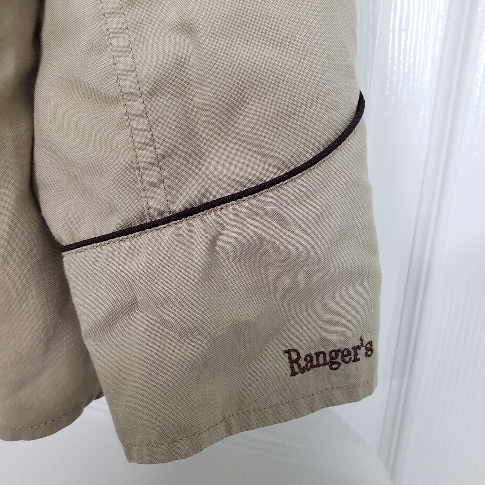Designer Rangers Legend Embroidered Shirt Mens Size Small Brown Size S / US 4 / IT 40 - 6 Thumbnail