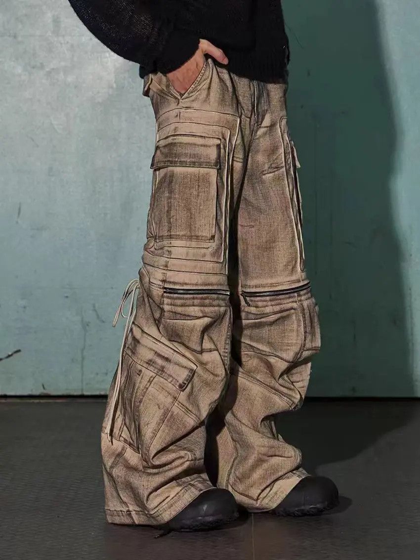 Designer × Japanese Brand Vintage Hip Hop Street Style Loose Casual Pants Size US 31 - 2 Thumbnail