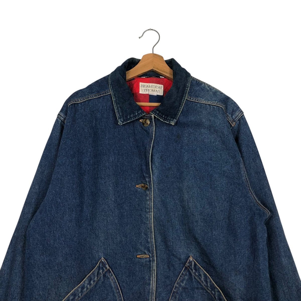 Vintage 🔥VINTAGE DENIM CHORE WORK JACKET BRANDON THOMAS BLANKET Size US M / EU 48-50 / 2 - 6 Thumbnail