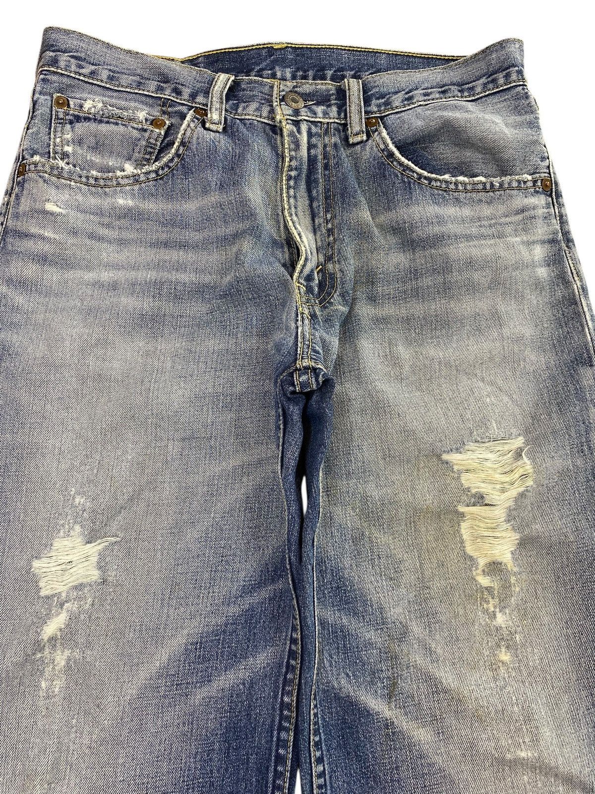 Levi's Levi’s Light Wash Distressed Whiskered Straight Leg Sytle Size US 30 / EU 46 - 2 Thumbnail