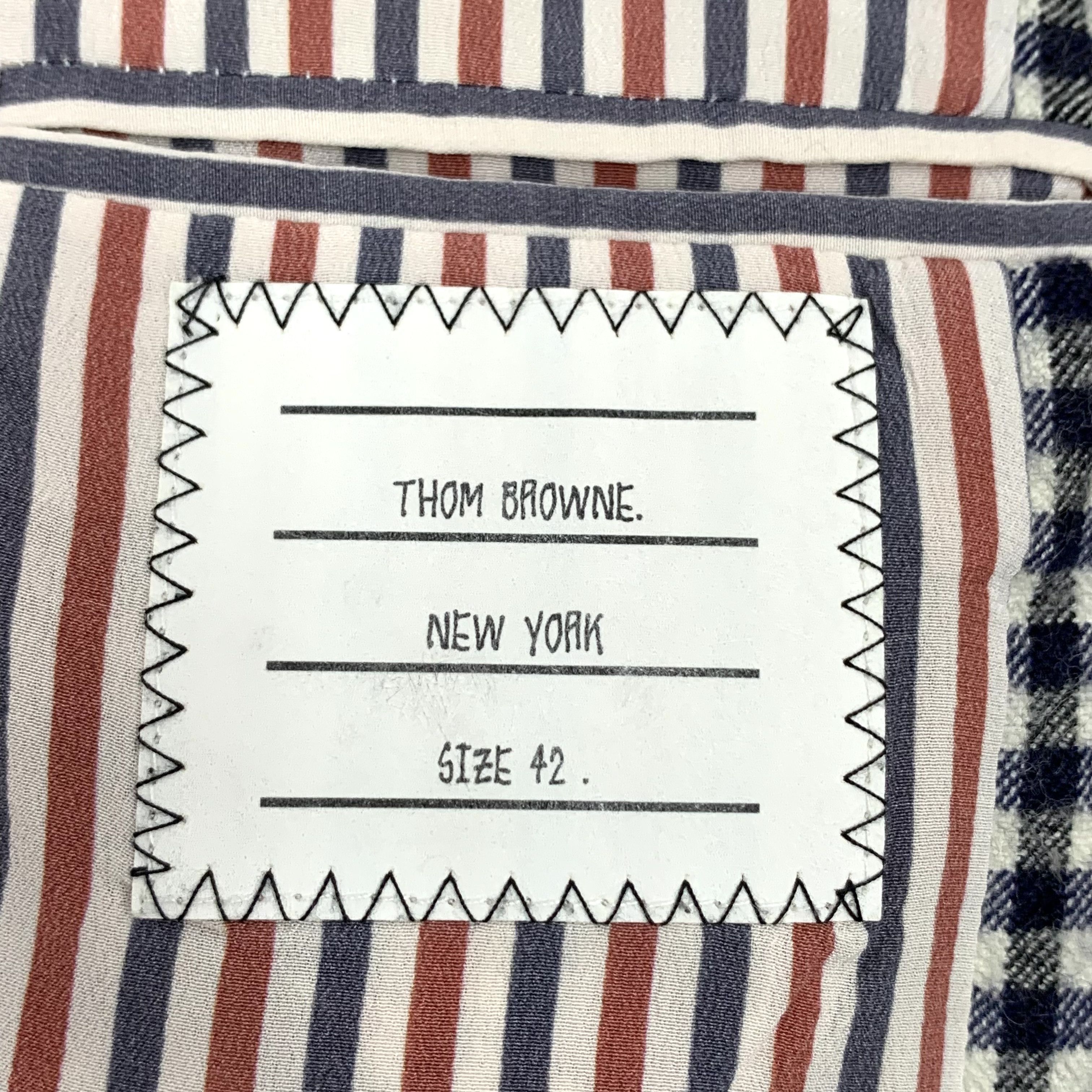 Thom Browne Thom Browne Colorblock Check Blazer (42) Size 44S - 10 Thumbnail