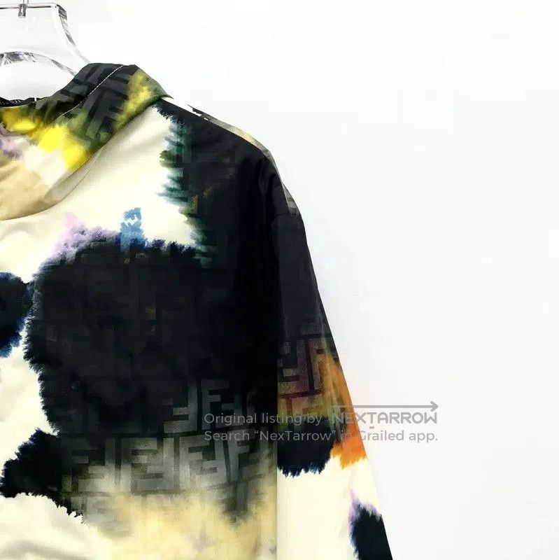 Other Fendi Black Abstract Patterned Zip-Up Jacket . Size US L / EU 52-54 / 3 - 3 Thumbnail