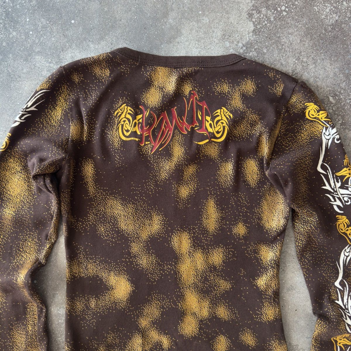 If Six Was Nine Opium Y2K Tribal Logo Vintage Japanese Style Long Sleeve Top Size S / US 4 / IT 40 - 8 Thumbnail