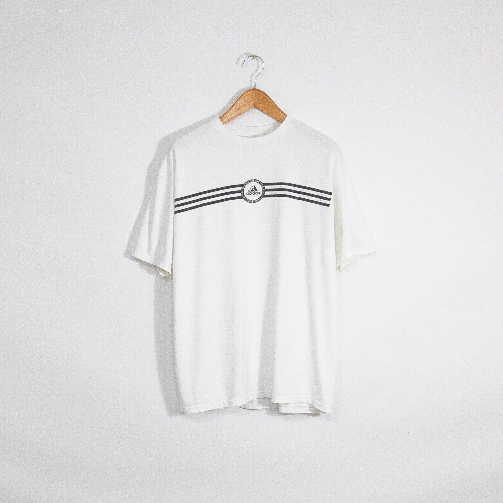 Adidas Vintage Adidas T Shirt XL - Three Stripes Sportswear Retro Size US XL / EU 56 / 4 - 1 Thumbnail