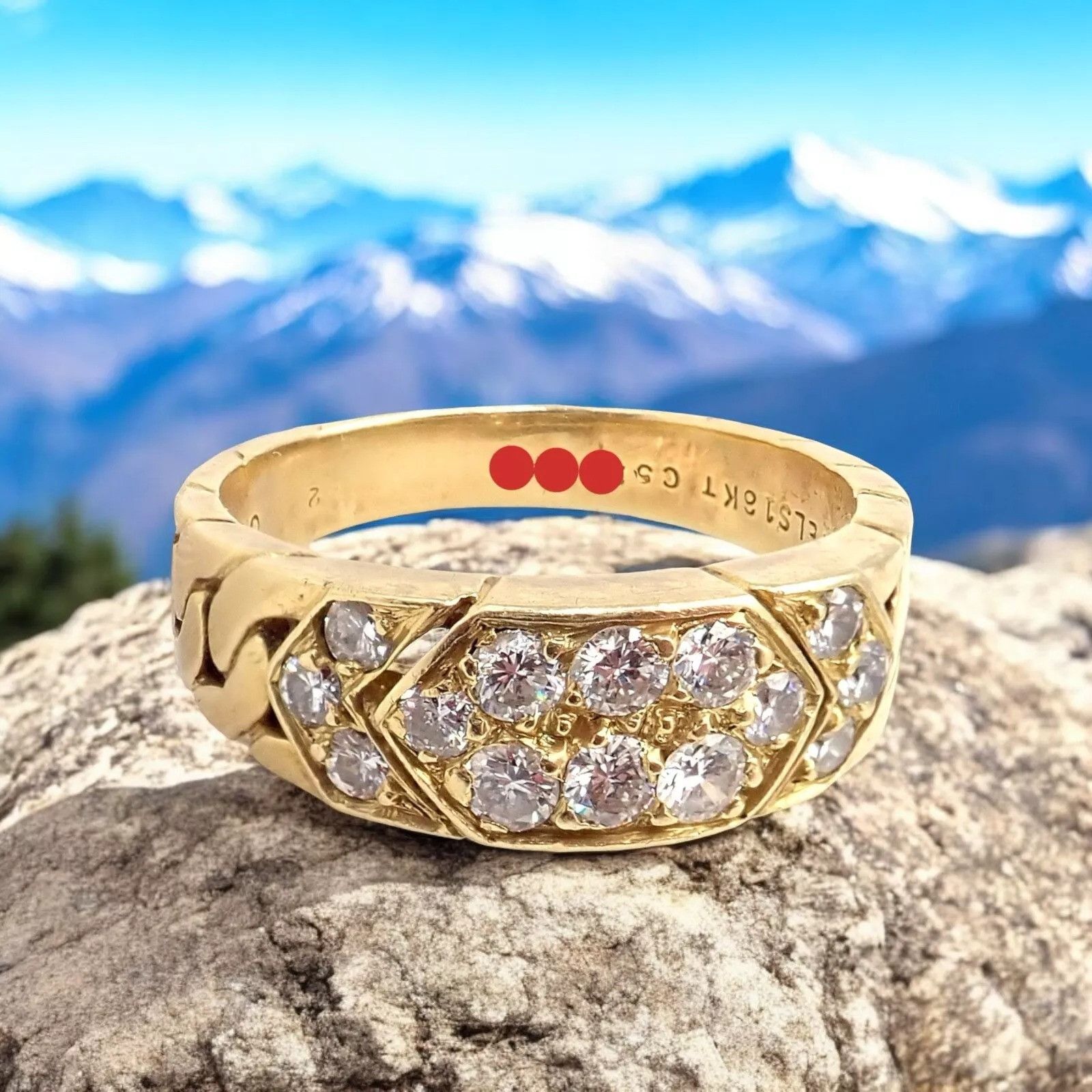 Van Cleef & Arpels Van Cleef & Arpels Yellow Gold 0.60ct Diamond Ring 55 7.25 Size ONE SIZE - 2 Thumbnail