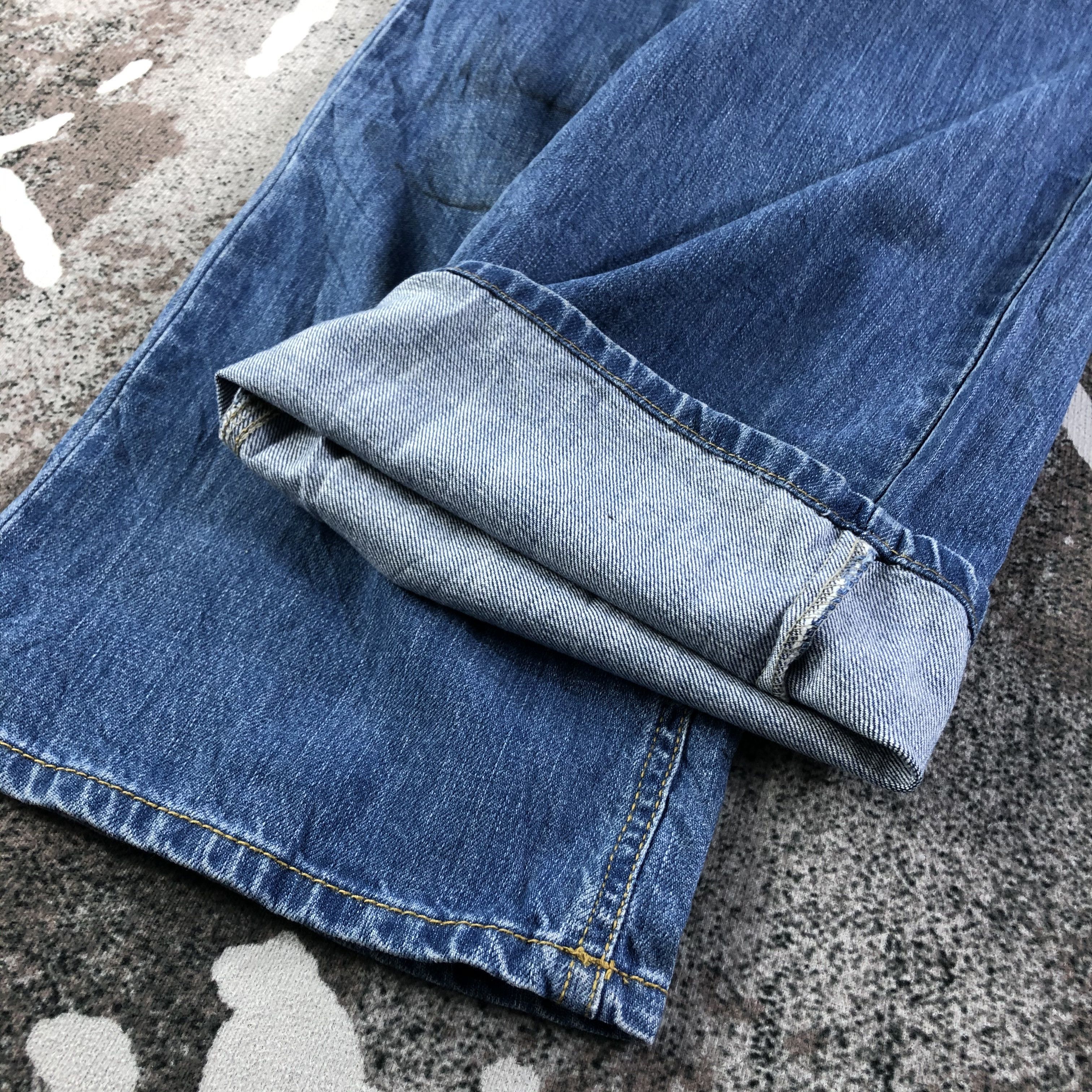 Japanese Brand Japanese Brand LUCDNM Jeans Blue Baggy Denim KJ1755 Size 28" / US 6 / IT 42 - 6 Thumbnail