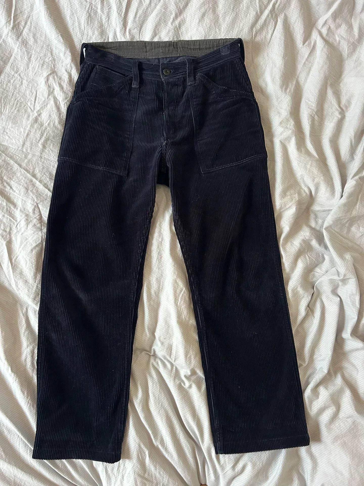 Freewheelers Blue Corduroy Mining Work Pants Size US 38 / EU 54 - 1 Thumbnail