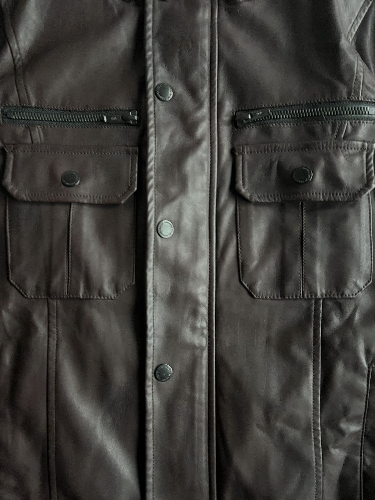 semanticdesign Semantic Design Brown Faux Leather Jacket Size US M / EU 48-50 / 2 - 2 Thumbnail