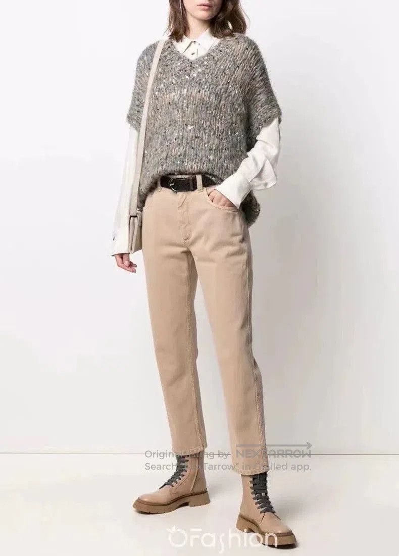 Brunello Cucinelli Brunello Cucinelli Sequin Knit Sweater. Size US S / EU 44-46 / 1 - 5 Thumbnail