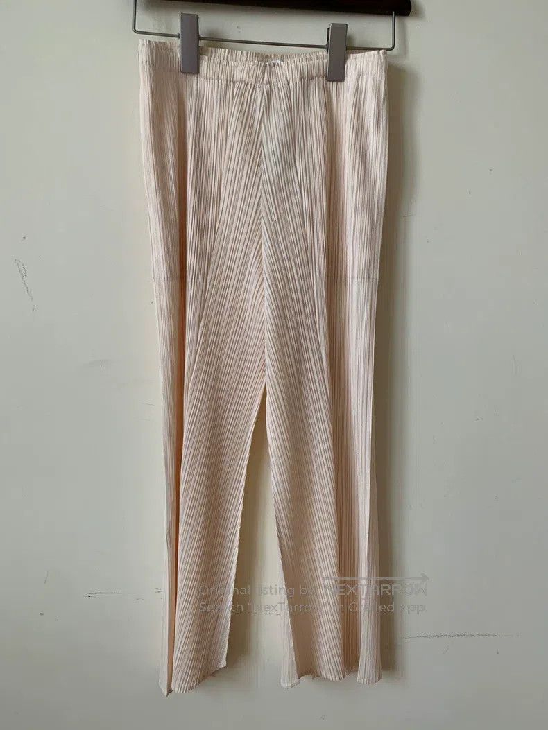 Issey Miyake Issey Miyake Light Yellow Pants Size 26" / US 2 / IT 38 - 1 Thumbnail