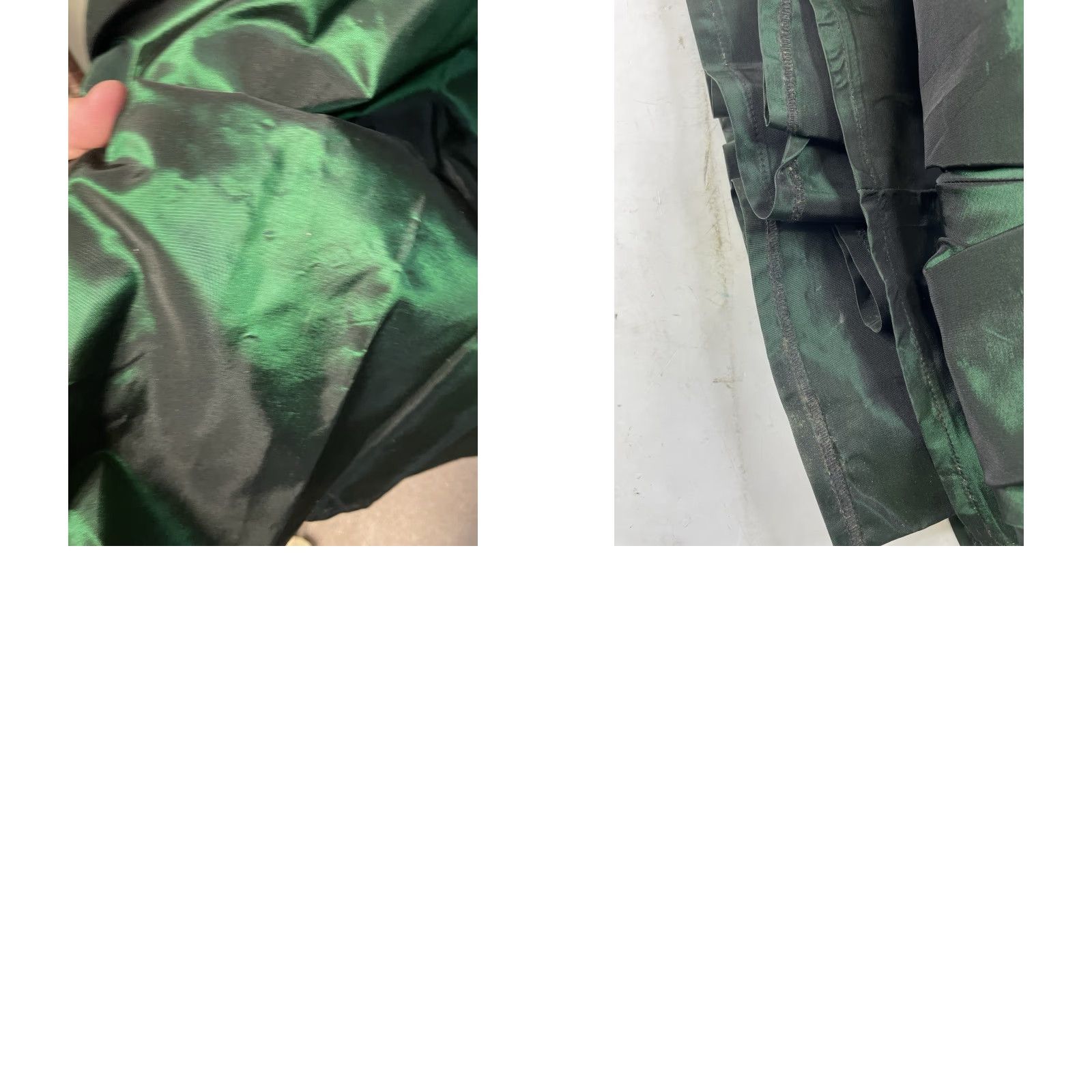 Laura Ashley VINTAGE Laura Ashley Ballgown Dress Green Taffeta Velvet Bodice Black 1980s UK 16 12 Eveningwear Womens Size XL / US 12-14 / IT 48-50 - 9 Thumbnail