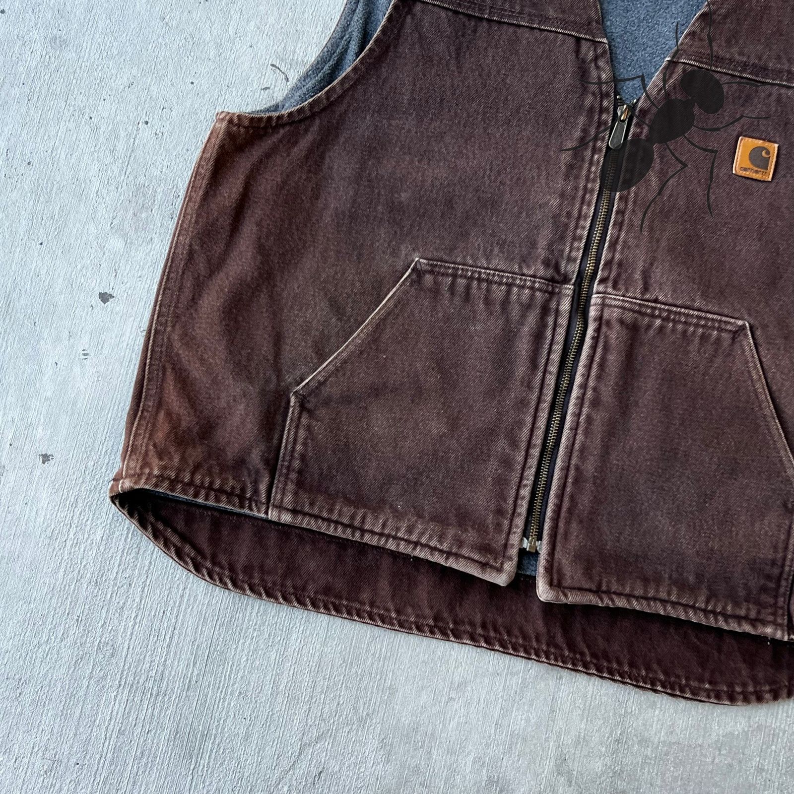 Carhartt × Vintage Carhartt V19 DKB brown work wear vest Size US XL / EU 56 / 4 - 4 Thumbnail