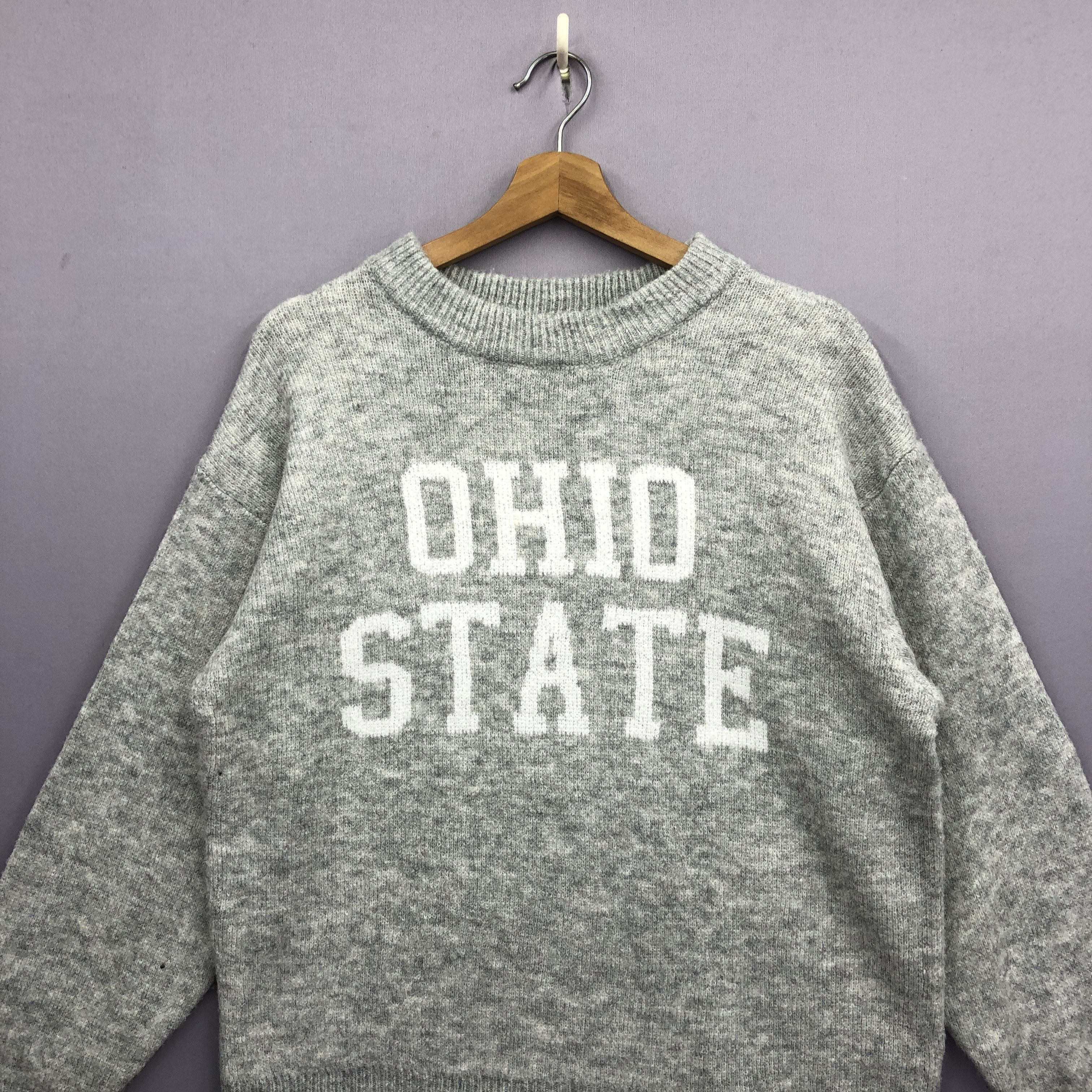 Aran Isles Knitwear × Homespun Knitwear × Vintage Vintage Ohio State Knitwear Sweater Sweatshirt Jumper Size US M / EU 48-50 / 2 - 2 Thumbnail