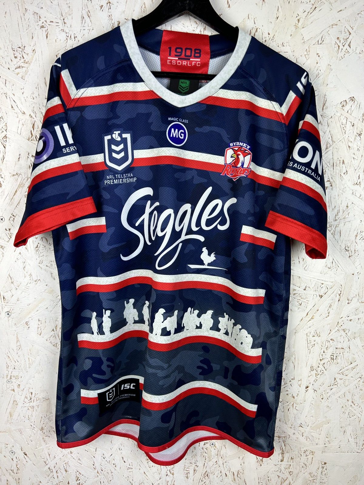Other Sydney Roosters NRL Isc Rugby 2020/21 Retro Jersey Size L Size US L / EU 52-54 / 3 - 1 Thumbnail