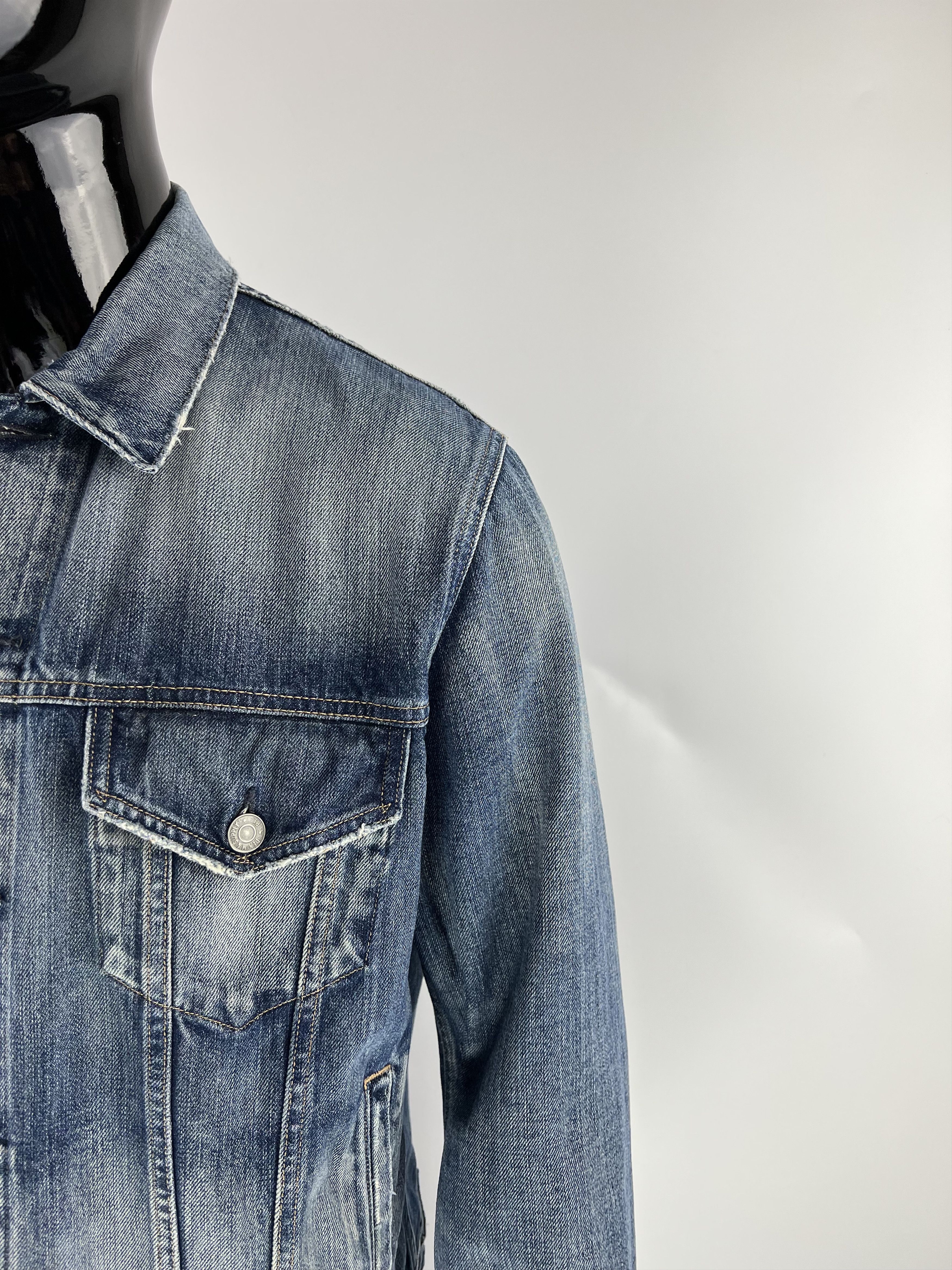 Denim & Supply Ralph Lauren Denim Supply Ralph Lauren Distressed Denim Jacket Size L/XL Size US L / EU 52-54 / 3 - 3 Thumbnail