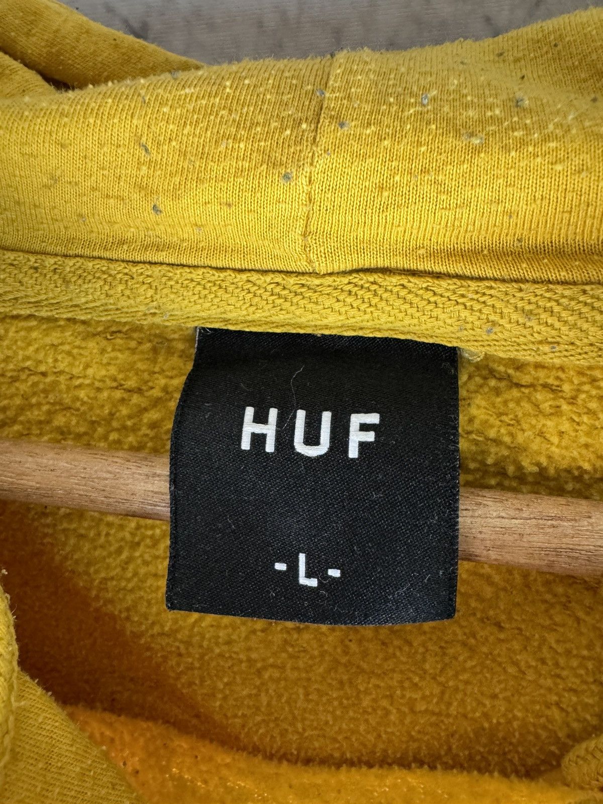 Huf Crazy Vintage Y2K HUF Spellout Essential Skater Hoodie! Size US L / EU 52-54 / 3 - 3 Thumbnail
