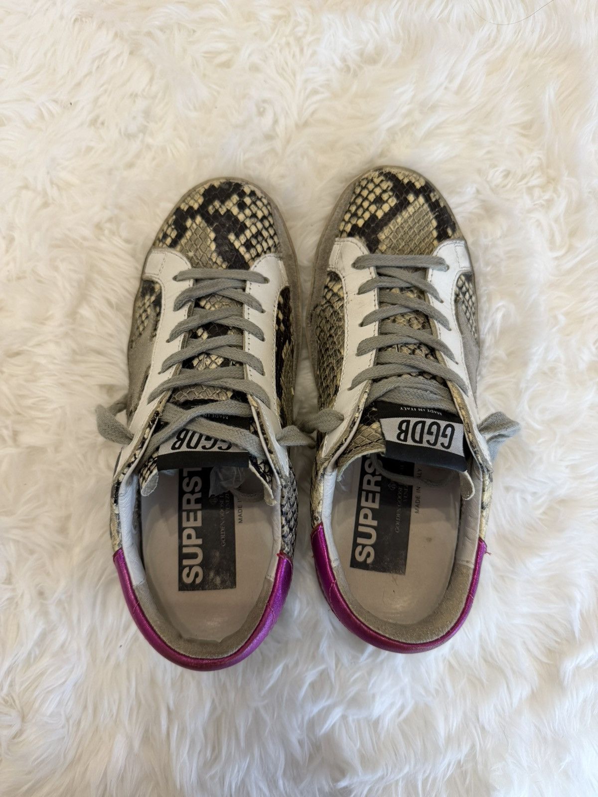 Golden Goose Golden Goose Superstar "Natural Snake Print" Size US 5 / IT 35 - 7 Thumbnail