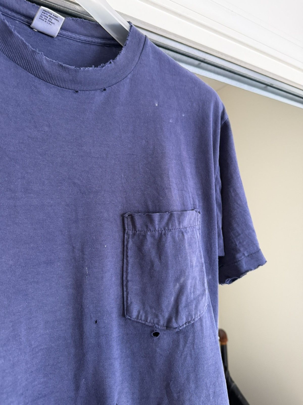 Vintage 1990’s Thrashed Blank T-Shirt Size US XL / EU 56 / 4 - 3 Thumbnail