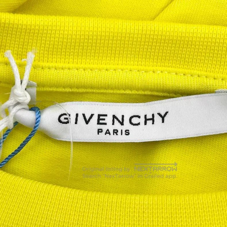 Givenchy Givenchy Side Logo Lemon Yellow Short-sleeve T-shirt Size US XL / EU 56 / 4 - 4 Thumbnail