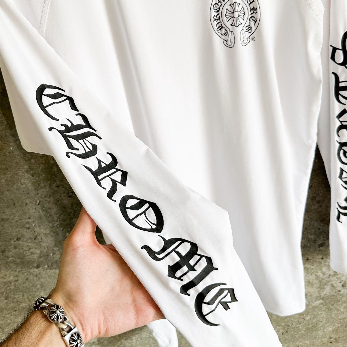 Chrome Hearts Chrome Hearts Athletic Stretch Rash Guard Surfer L/S Shirt Size US L / EU 52-54 / 3 - 6 Thumbnail