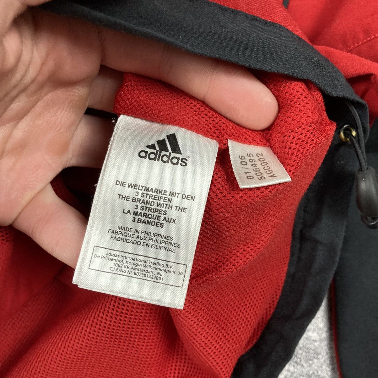 Adidas Vintage Adidas Nylon Striped Zip Up Track Jacket Size US L / EU 52-54 / 3 - 6 Thumbnail