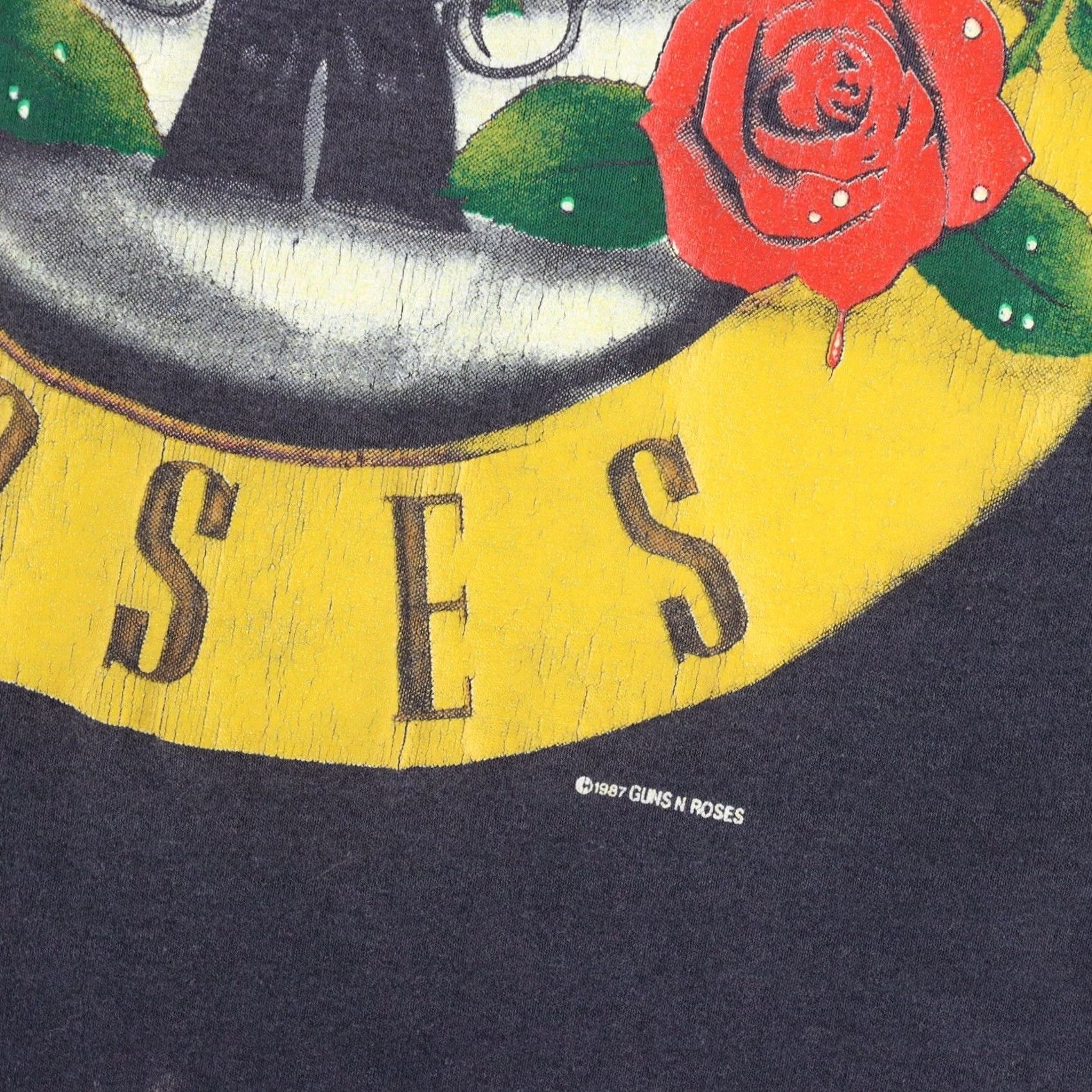 Vintage VINTAGE Guns N Roses Tshirt 1987 Shirt Men M Black 90s Single Stitch VTG Mens Size US M / EU 48-50 / 2 - 2 Thumbnail