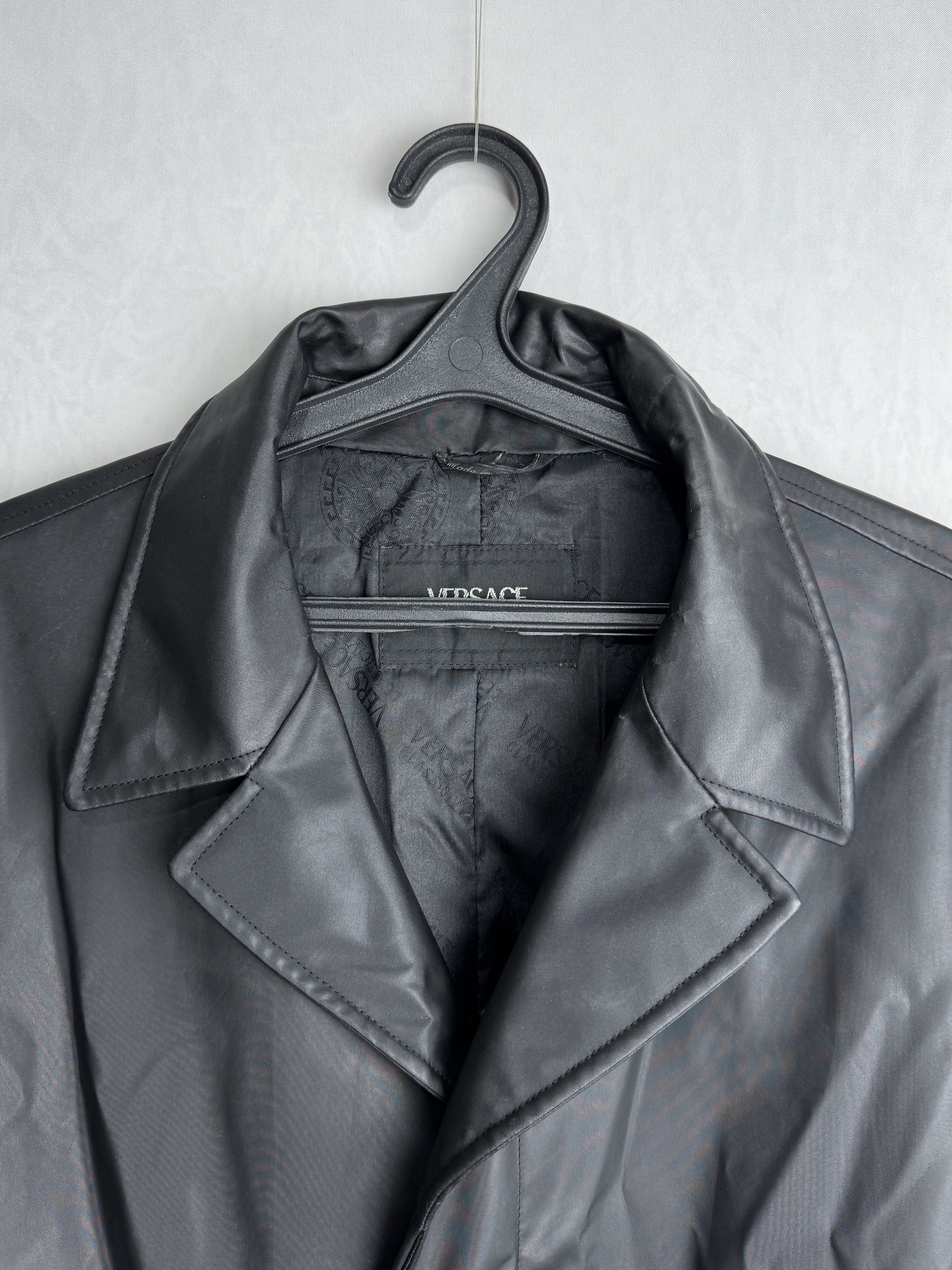 Versace VERSACE CLASSIC V2 vintage men’s oversized faux leather coat Size US XXL / EU 58 / 5 - 11 Thumbnail