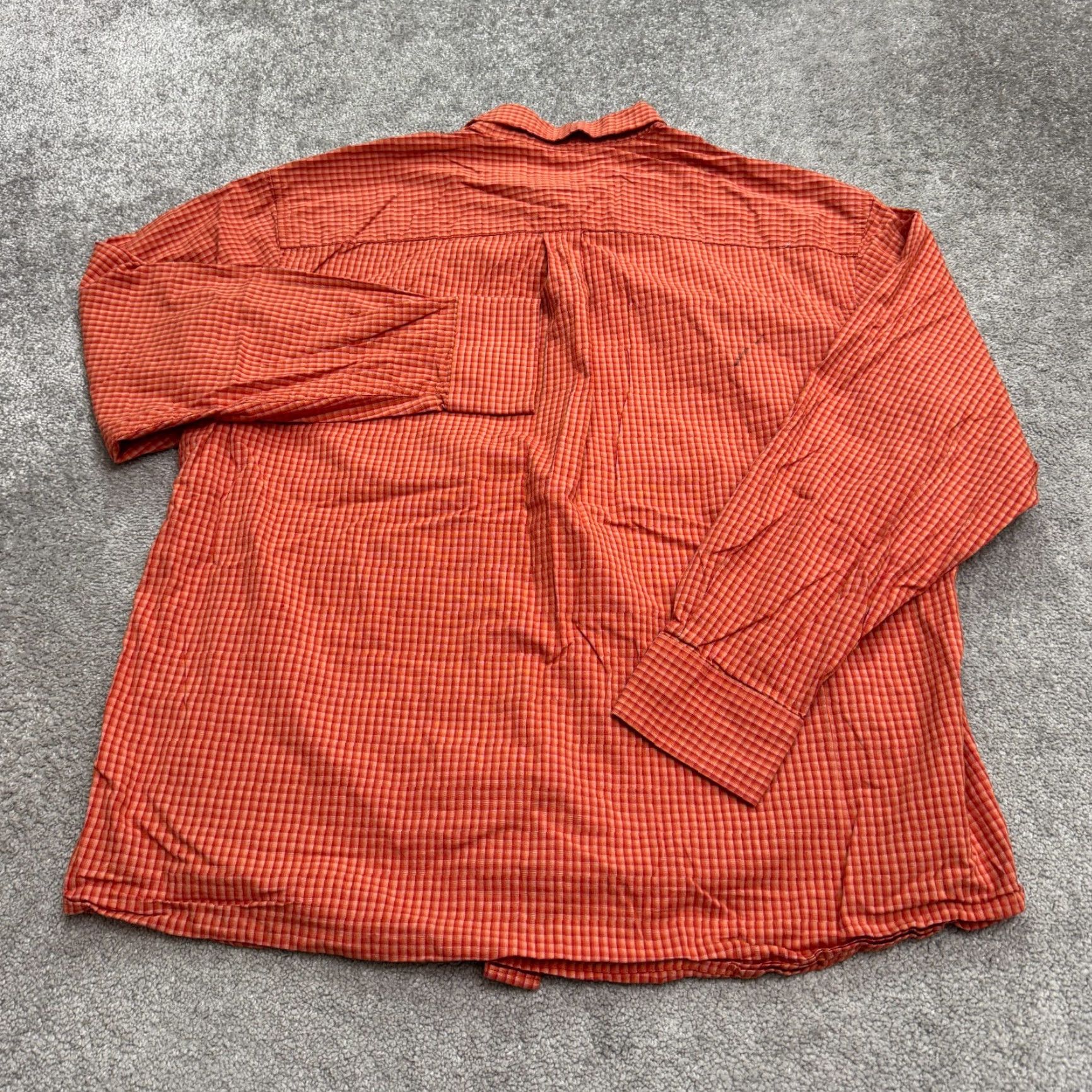 Wrangler Wrangler George Strait Western Button-Down Shirt Men 2XL Orange Plaid Cotton Shirt Mens Size US XXL / EU 58 / 5 - 7 Thumbnail