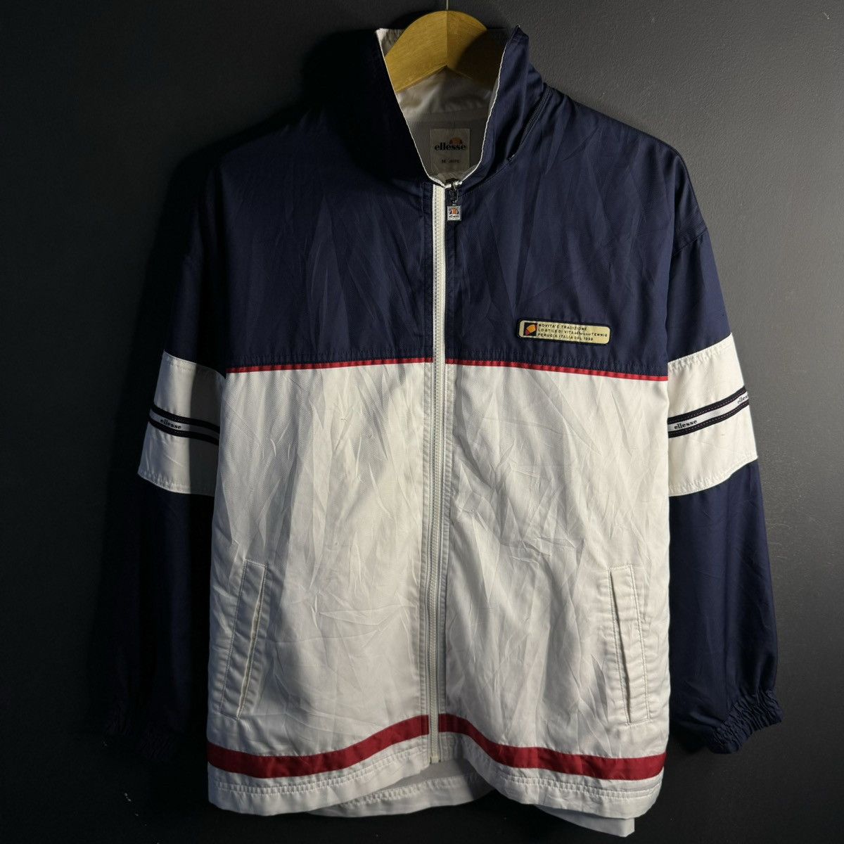 Ellesse Vintage Ellesse Tennis Windbreaker Jacket Size US M / EU 48-50 / 2 - 1 Thumbnail