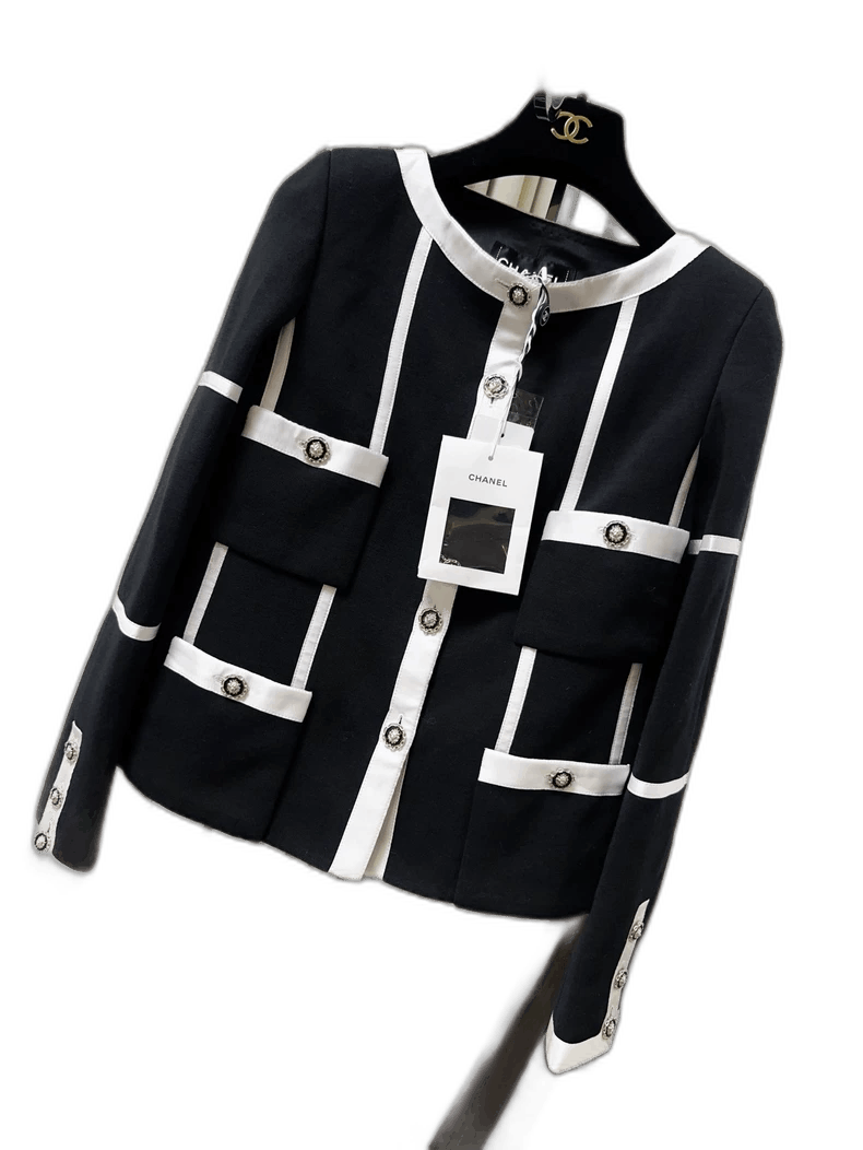 Chanel Chanel 20k Equestrian Black White Jacket Size M / US 6-8 / IT 42-44 - 1 Thumbnail