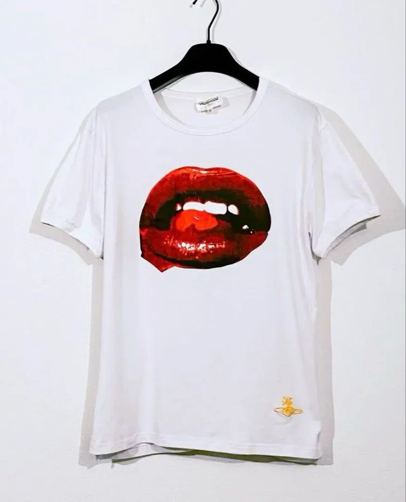 Vivienne Westwood Vivienne Westwood Lip-print T-shirt Size US L / EU 52-54 / 3 - 1 Thumbnail