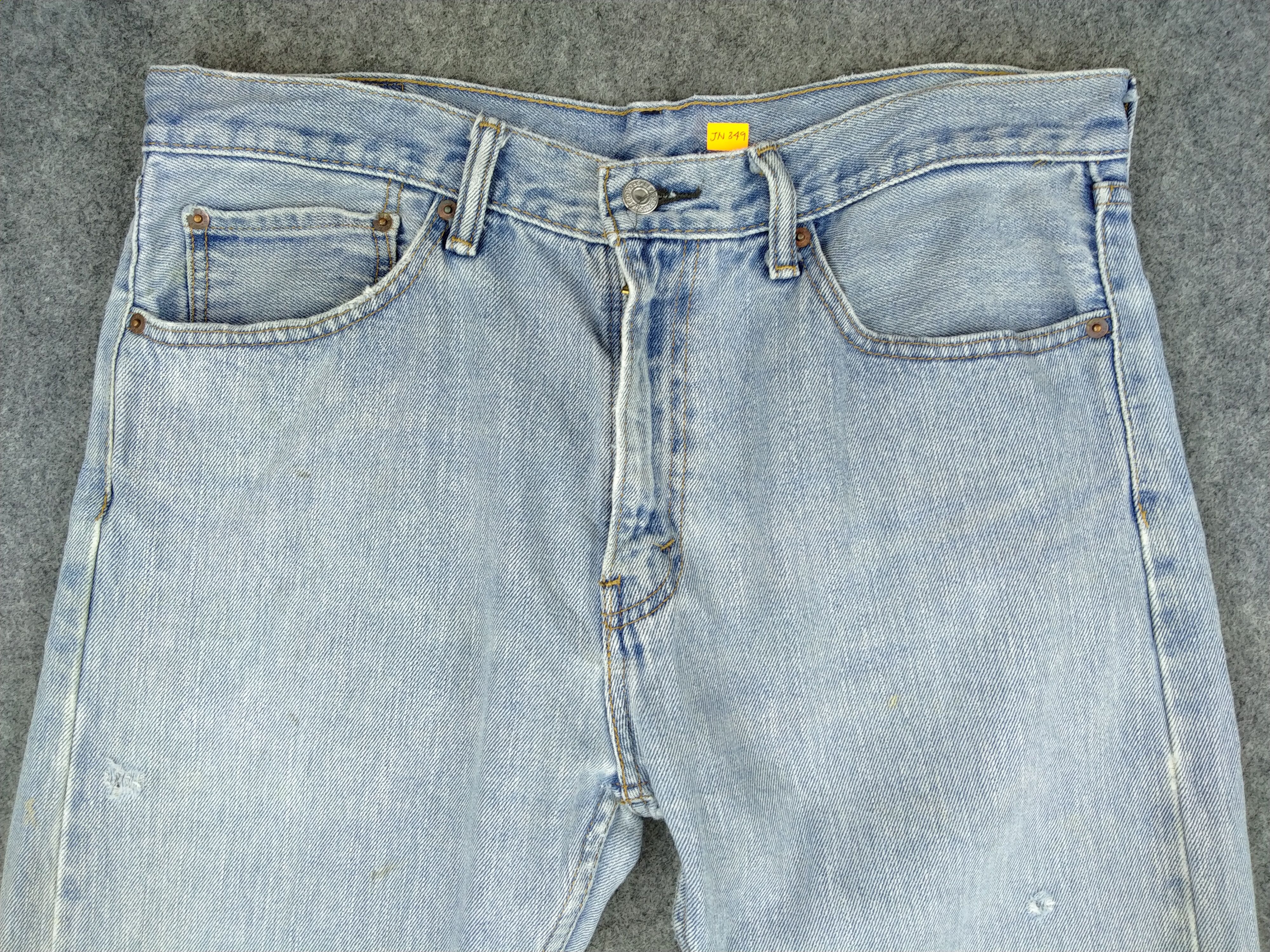 Japanese Brand Light Wash Vintage Levi's 505 35 x 31.5 Denim -JN349 Size US 34 / EU 50 - 3 Thumbnail