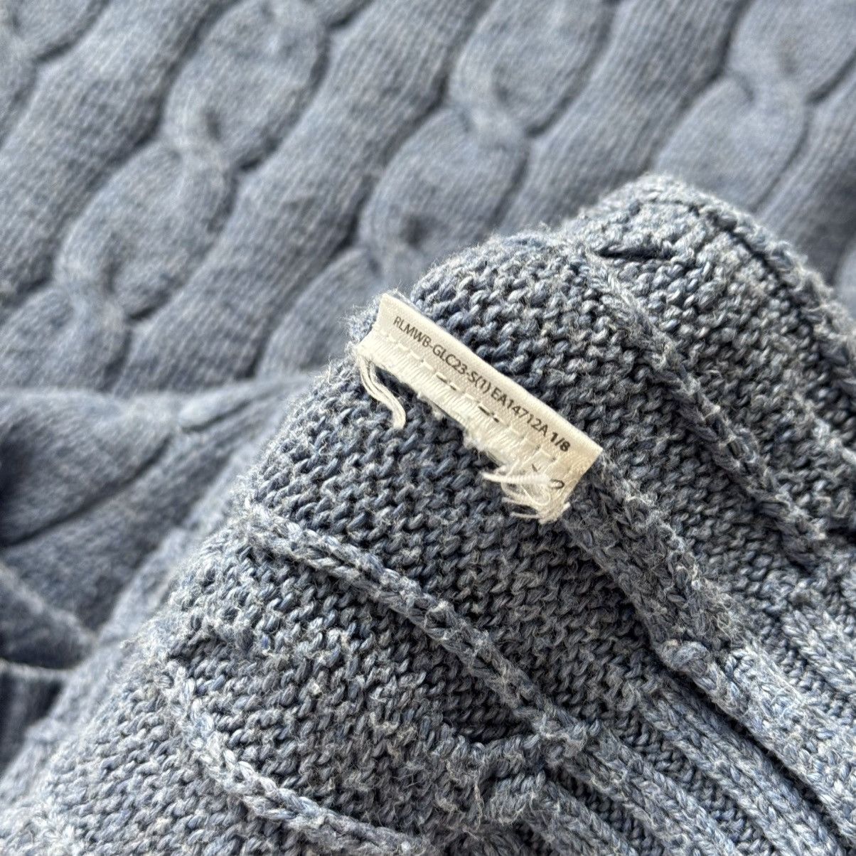 Polo Ralph Lauren × Ralph Lauren Polo Ralph Lauren Cable Knit Blue Sweater Jumper Old money Size US XL / EU 56 / 4 - 5 Thumbnail
