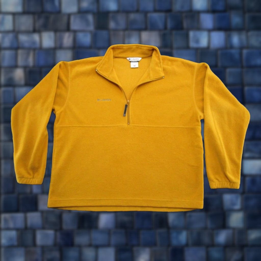 Vintage VINTAGE Col umbia Gold Yellow Fleece 1/4 Zip Pullover Jacket Men's XL Outdoor Size US XL / EU 56 / 4 - 1 Thumbnail
