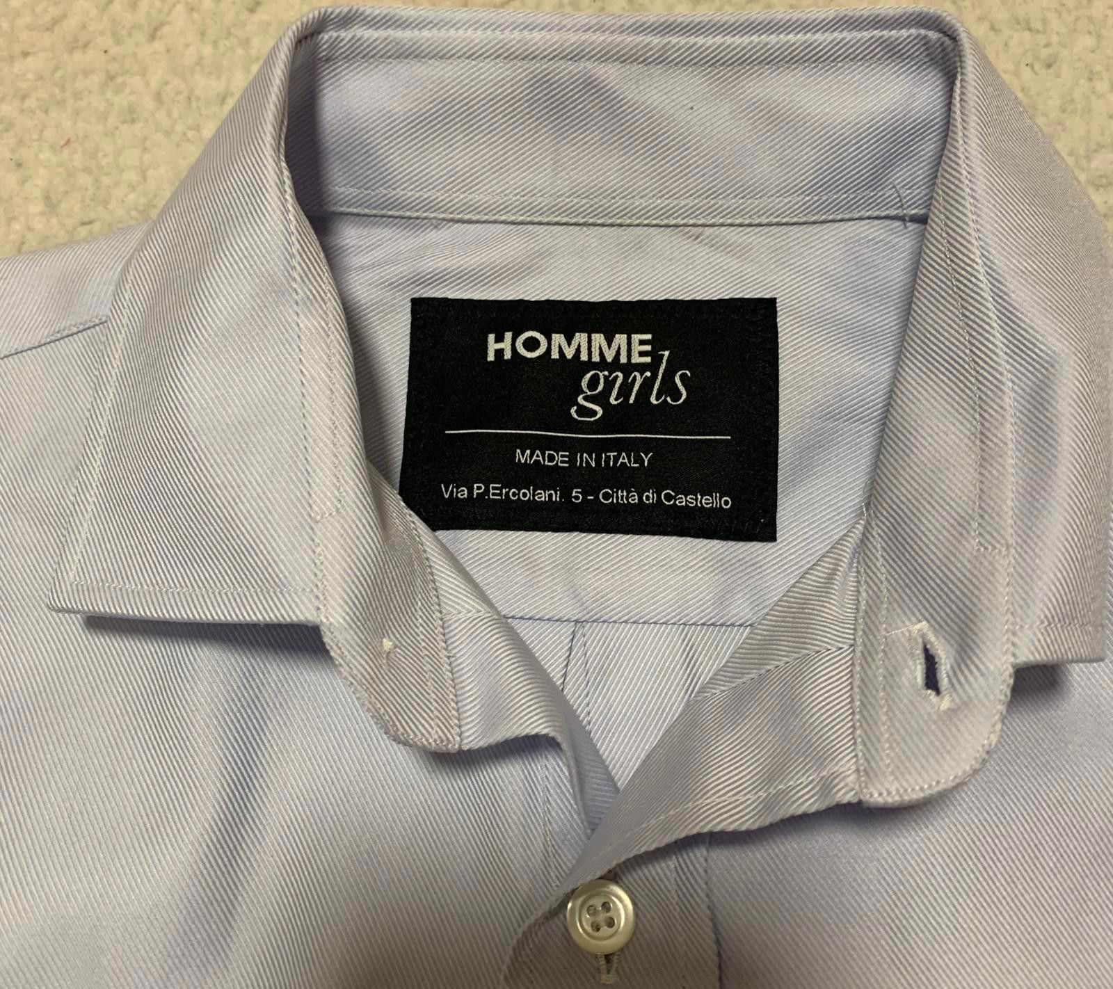 Other Hommegirls Women's S Chambray Blue Cropped Shirt Size S / US 4 / IT 40 - 4 Thumbnail