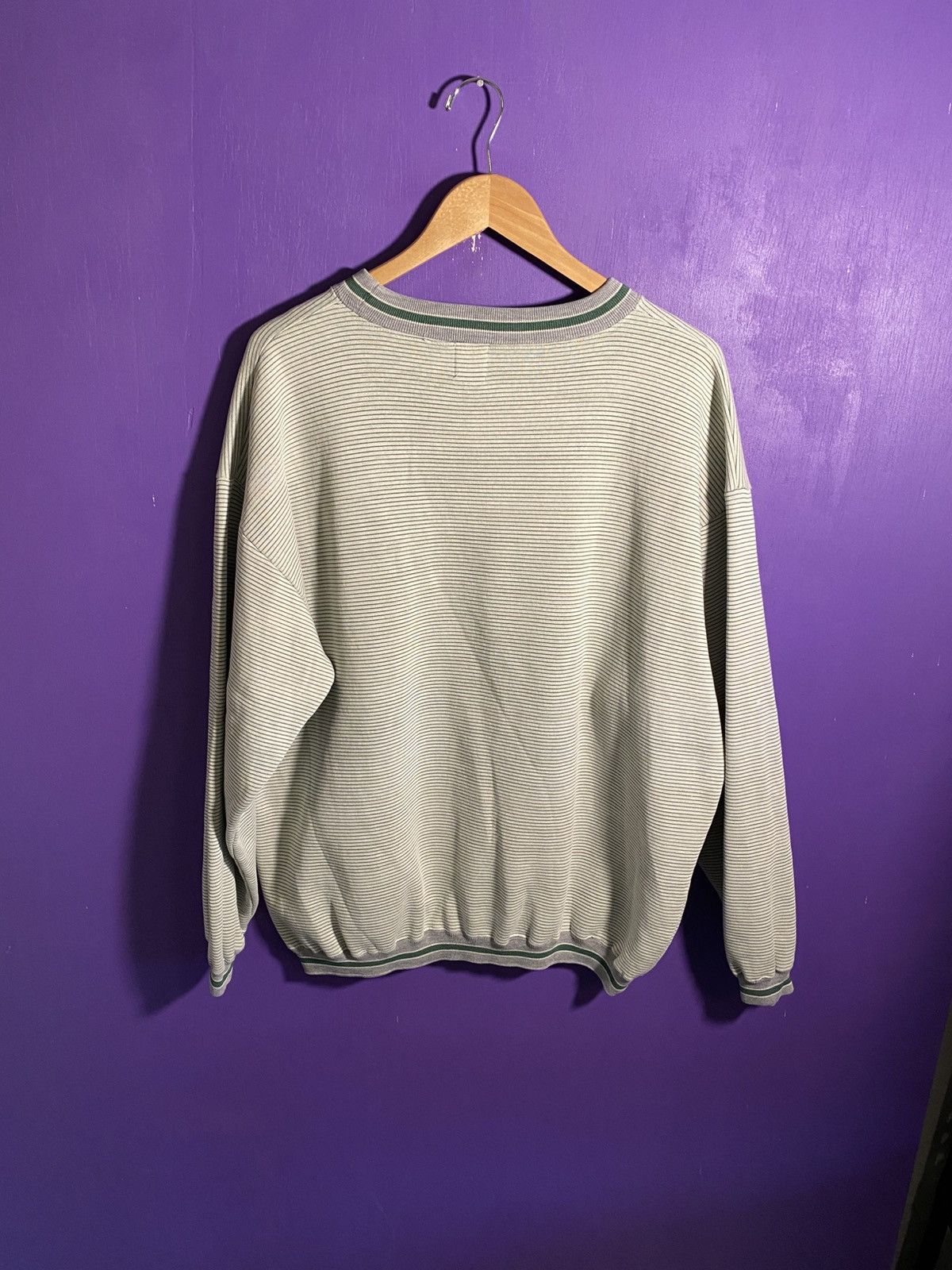 Gap Vintage 90s GAP outdoor sport pinstripe crewneck Size US XL / EU 56 / 4 - 2 Thumbnail
