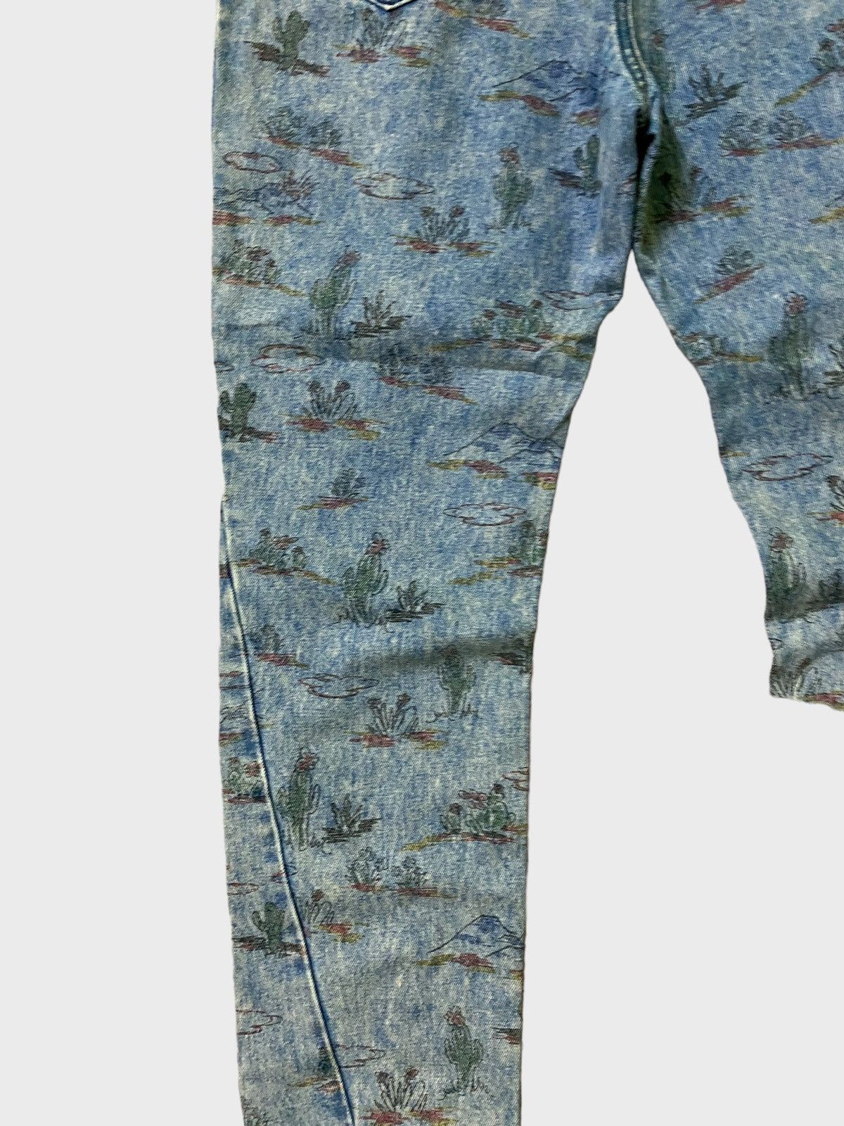 Issey Miyake Issey Miyake Style Cactus Designs Denim Jeans Size US 30 / EU 46 - 16 Thumbnail