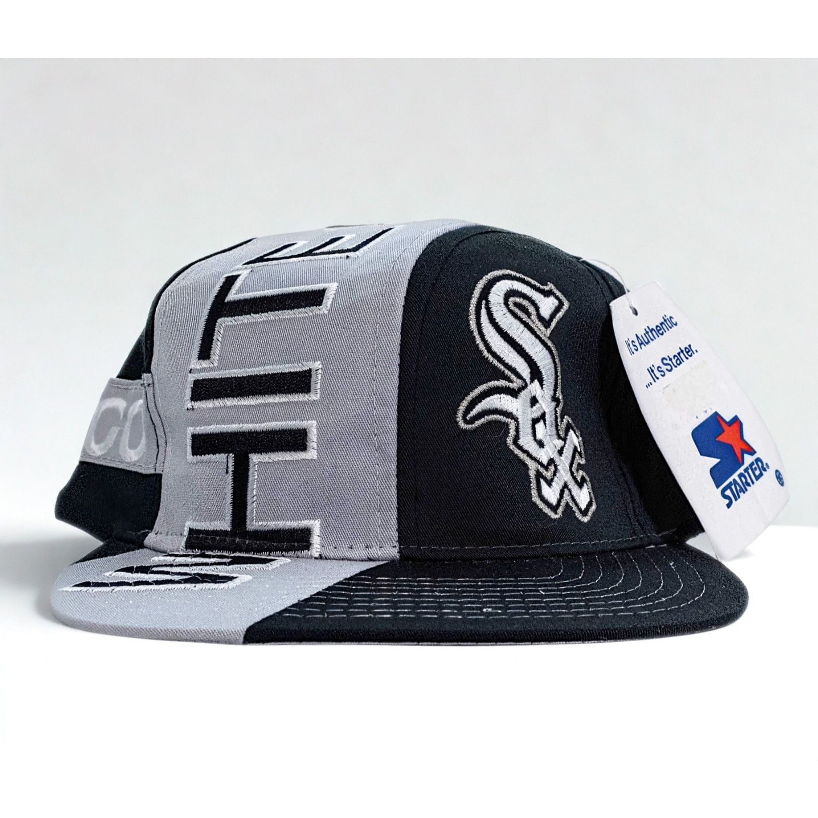 Starter Chicago White Sox Starter Swirl Snapback Hat VTG 90s MLB NWT Size ONE SIZE - 3 Thumbnail
