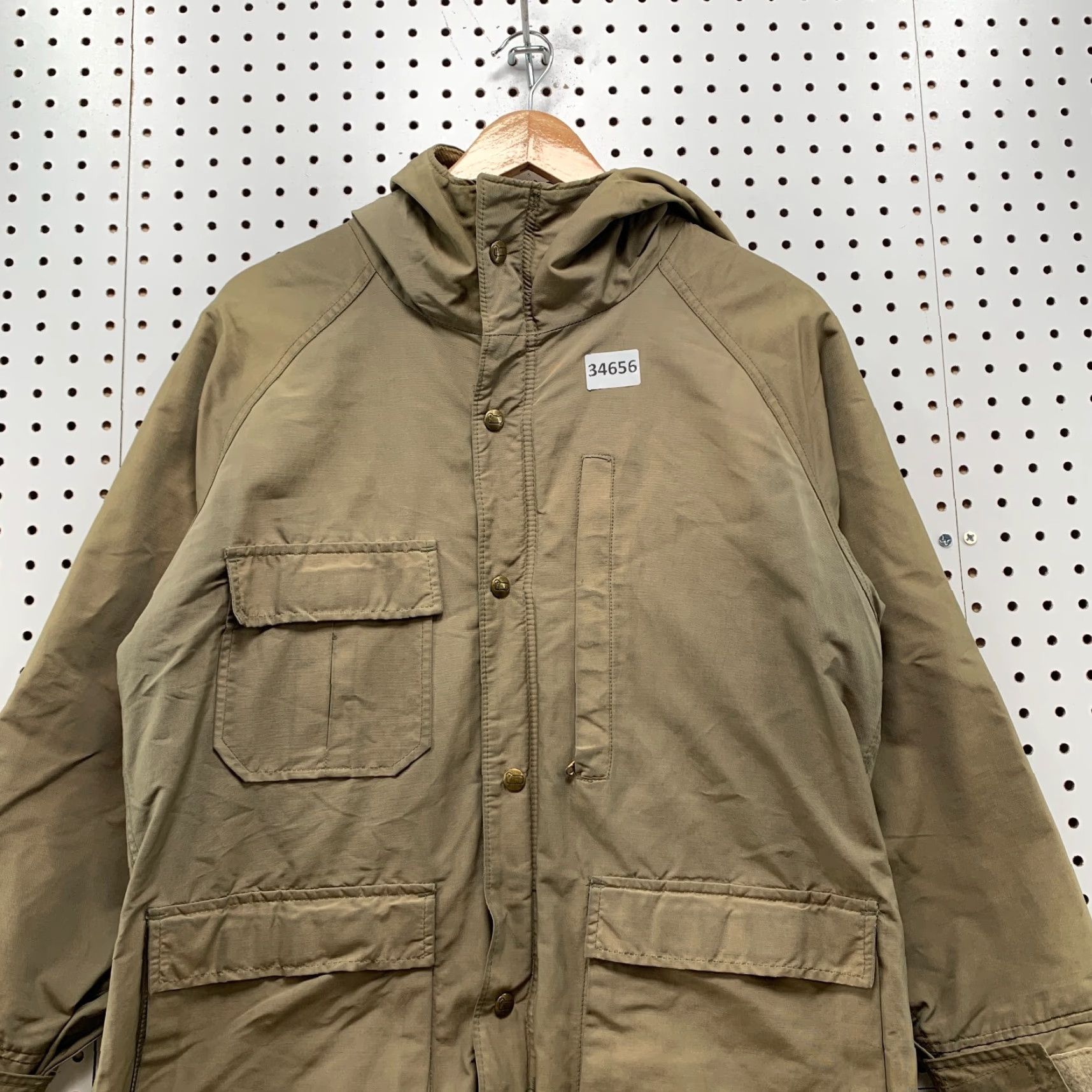 Vintage Vintage Woolrich Women's Coat Medium Brown Hooded Parka USA 22x28 Wool Lined Size M / US 6-8 / IT 42-44 - 4 Thumbnail