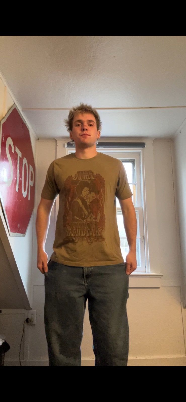 Band Tees × Vintage Jimi Hendrix thrifted shirt Size US L / EU 52-54 / 3 - 1 Thumbnail